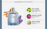 Jaguar Classic perfume bottle with ingredient notes on a white background