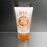 BNB 3 in 1 Rice Extract & Glow Kit | Rice Face Wash + Rice Scrub + Rice Face Mask