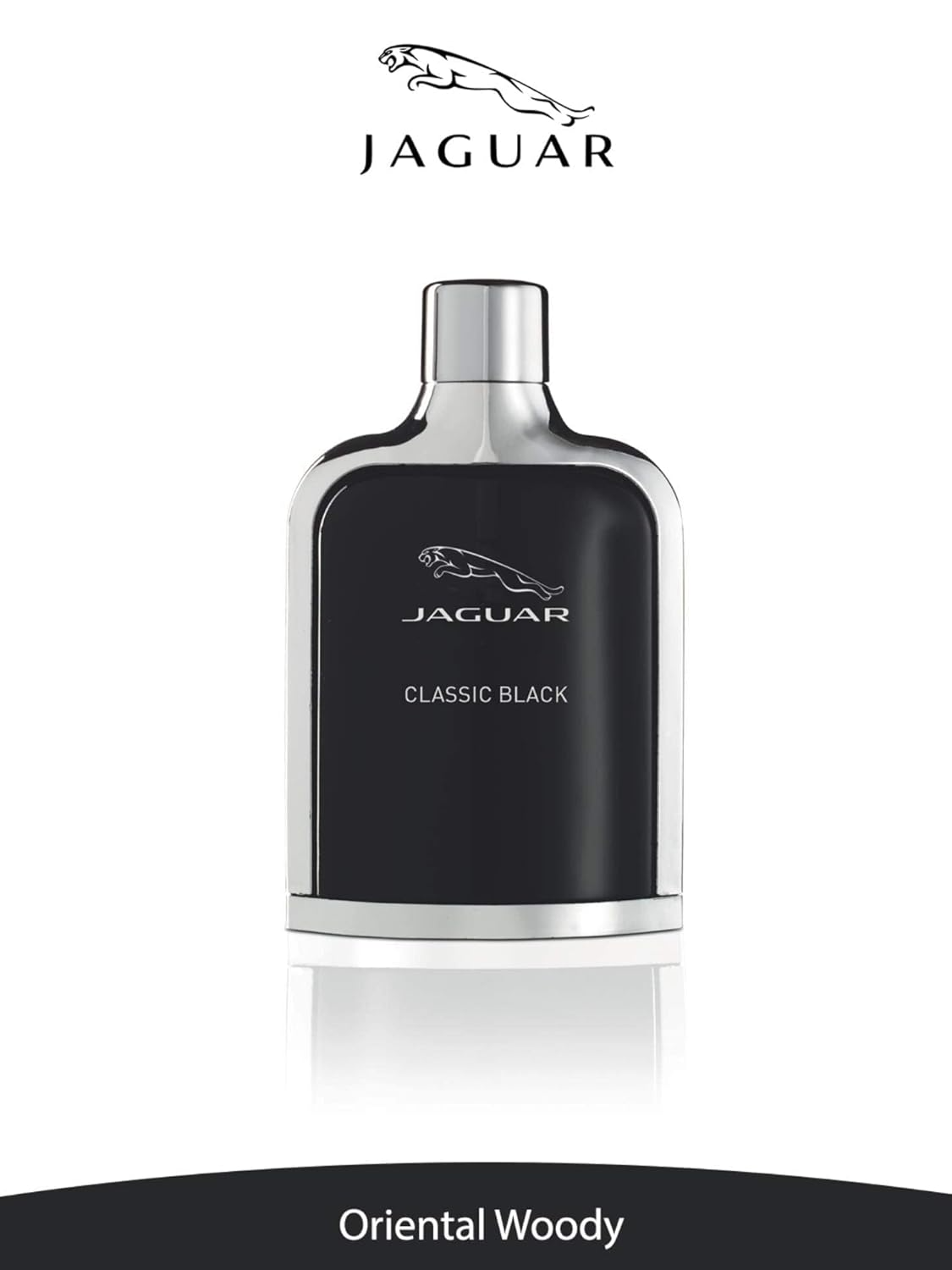 Jaguar Classic Black perfume bottle on a white background
