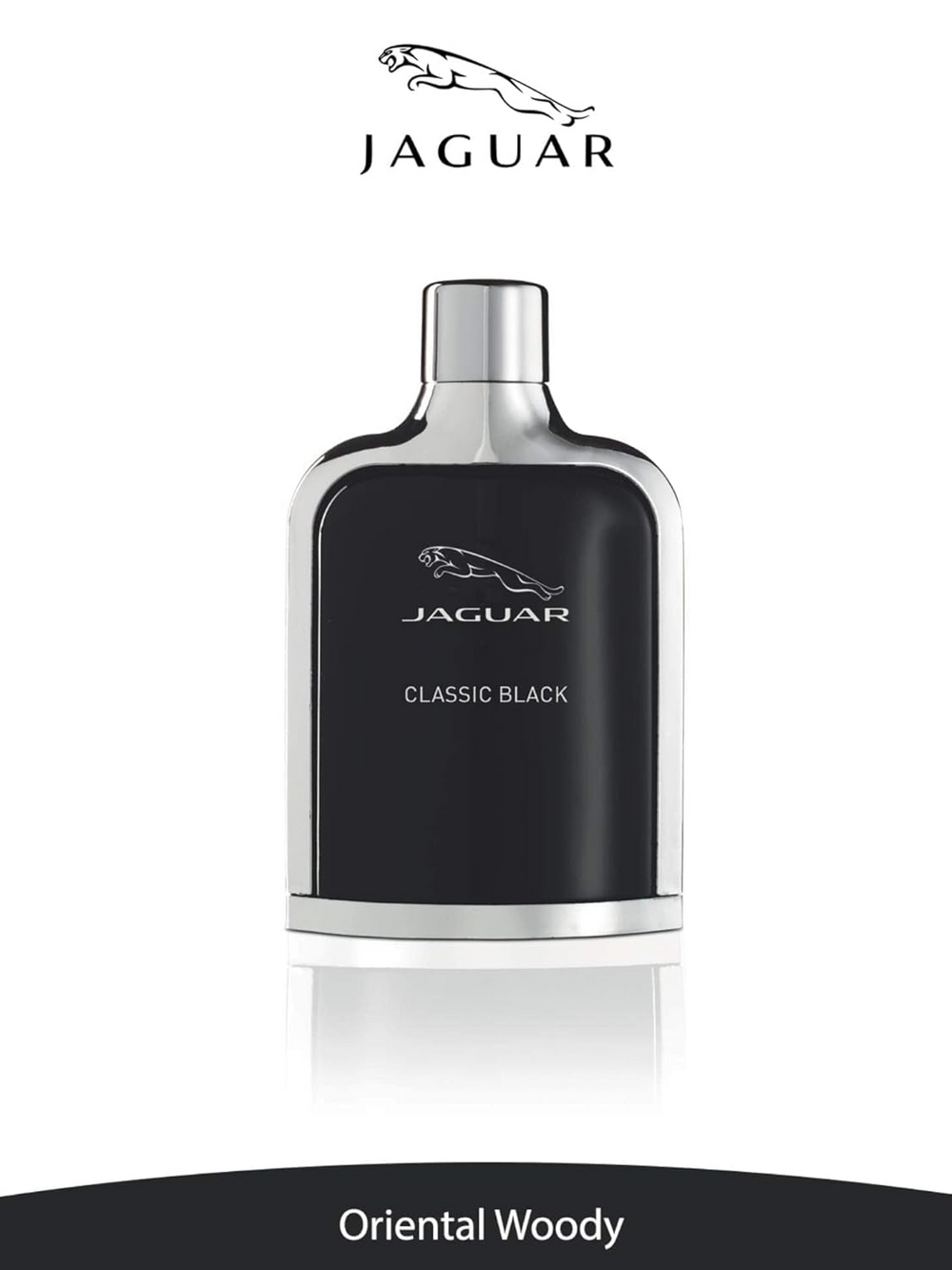 Jaguar Classic Black perfume bottle on a white background